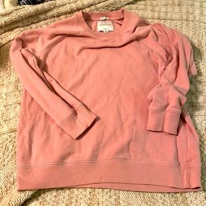 Pink mauve begging fit sweatshirt